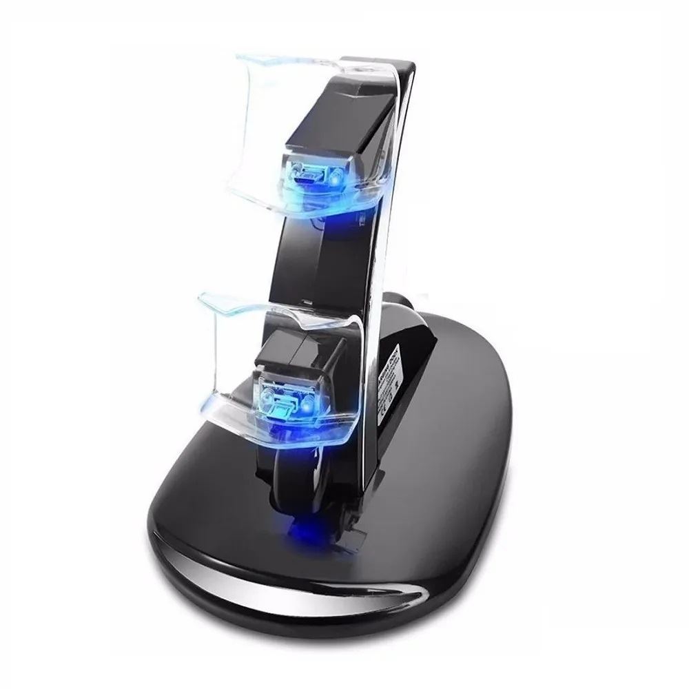 Cargador Doble Mando P4 Compatible Dual Shock 4 Charger